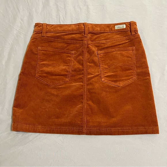 Patagonia regular rusty orange brown colored corduroy miniskirt size 8 - Picture 7 of 13